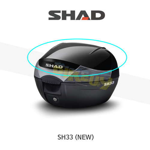 SHAD 샤드 탑케이스 SH33 NEW 변환 케이스 커버 (메탈 블랙) D1B33E221