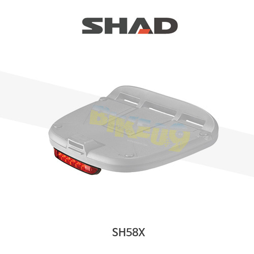SHAD 샤드 탑케이스 SH58X 옵션 LED 스톱라이트 미니 D0B29KL