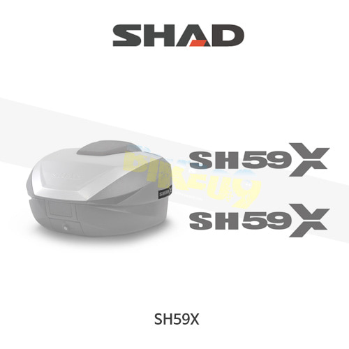 SHAD 샤드 탑케이스 SH59X 보수용 스티커 세트 D1B59ETR