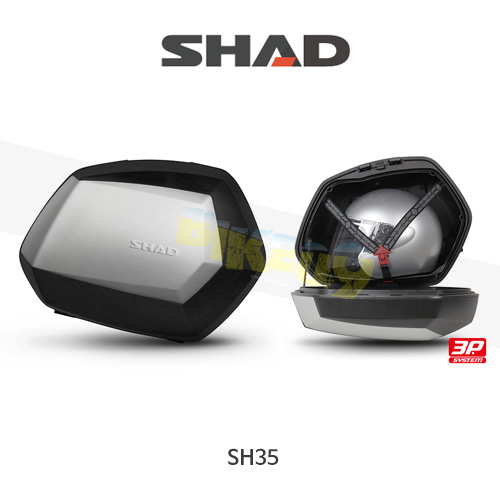 SHAD 샤드 싸이드 케이스 SH35 3P SYSTEM 기본사양 (알루미늄) D0B35100