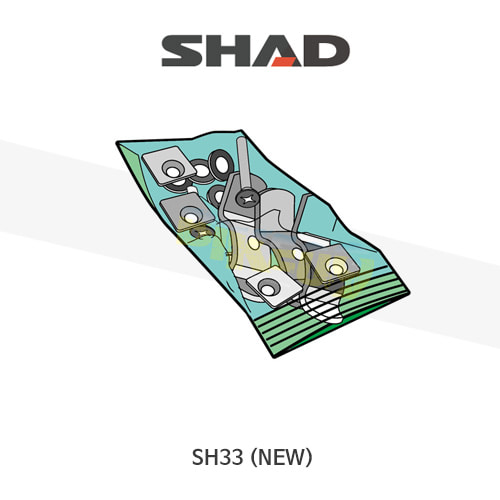 SHAD 샤드 탑케이스 SH33 NEW 보수용 플레이트 스크류 세트 D1BABOR