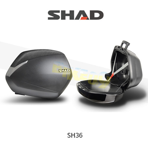 SHAD 샤드 싸이드 케이스 SH36 3P SYSTEM 기본사양 (무광 검정) D0B36100