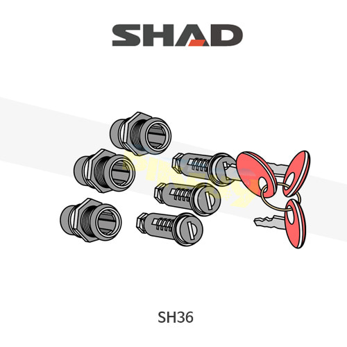 SHAD 샤드 싸이드 케이스 SH36 보수용 키세트 200062R