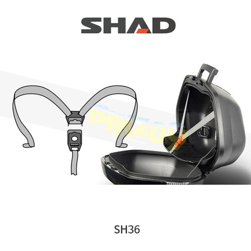 SHAD 샤드 싸이드 케이스 SH36 보수용 플렉시블 스트랩 D1B36CGR