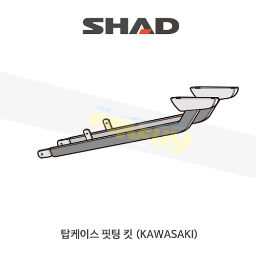 SHAD 샤드 탑케이스 핏팅 킷 가와사키 KAWASAKI Z1000SX (11-17) K0ZS11ST