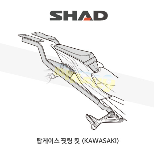 SHAD 샤드 탑케이스 핏팅 킷 가와사키 KAWASAKI Z900 (2017-) K0Z997ST