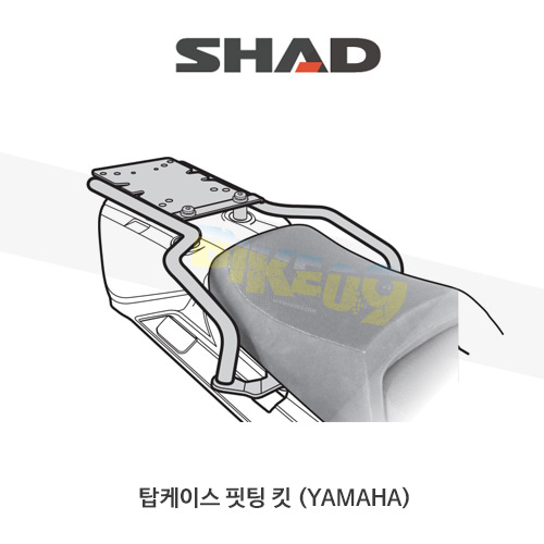 SHAD 샤드 탑케이스 핏팅 킷 야마하 YAMAHA FJR1300 (06-16) Y0FJ15ST (1피스)