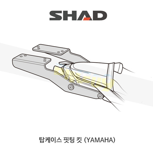 SHAD 샤드 탑케이스 핏팅 킷 야마하 YAMAHA MT10 (16-19) Y0MT16ST (3P 사이드케이스 동시장착)