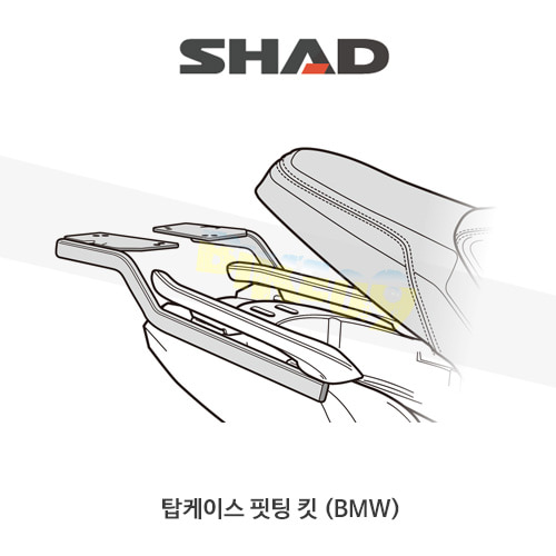 SHAD 샤드 탑케이스 핏팅 킷 BMW C400GT (2019-) W0CG49ST