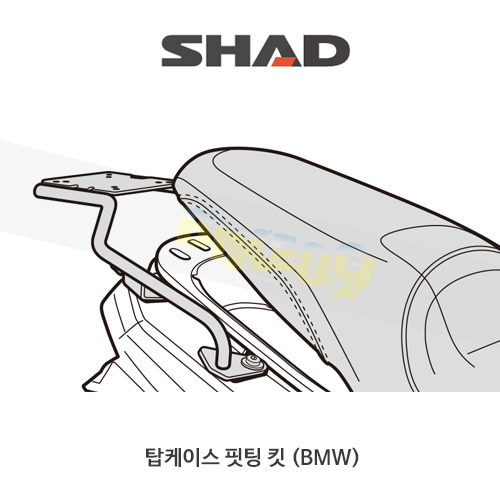 SHAD 샤드 탑케이스 핏팅 킷 BMW C400X (2018-) W0CX49ST