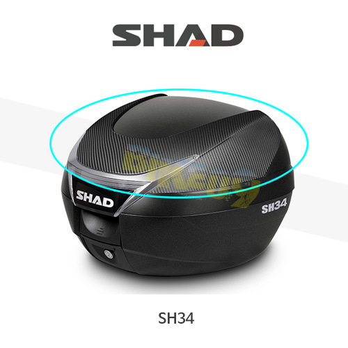SHAD 샤드 탑케이스 SH34 변환 케이스 커버 (카본) D1B34E06