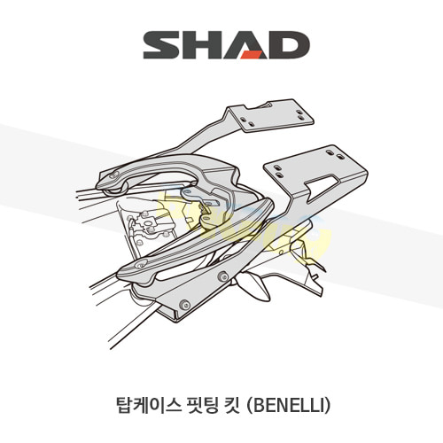 SHAD 샤드 탑케이스 핏팅 킷 베넬리 BENELLI BN302/TNT300 (15-19) B0BN35ST (3P 사이드케이스 동시장착)