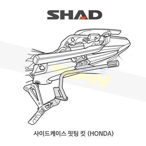 SHAD 샤드 3P 시스템 사이드케이스(SH36/35) 핏팅 킷 혼다 HONDA CB500X (13-18) H0CX54IF