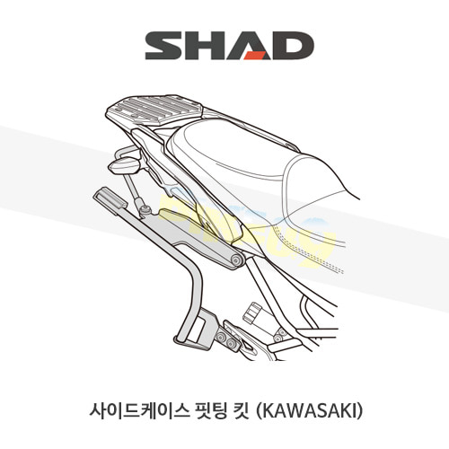 SHAD 샤드 3P 시스템 사이드케이스(SH36/35) 핏팅 킷 가와사키 KAWASAKI 버시스1000 (15-18) K0VR16IF