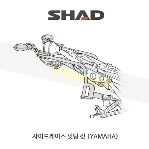 SHAD 샤드 3P 시스템 사이드케이스(SH36/35/23) 핏팅 킷 야마하 YAMAHA XSR900 (17-19) Y0XS97IF