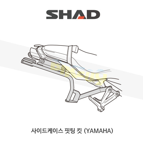 SHAD 샤드 3P 시스템 사이드케이스(SH36/35) 핏팅 킷 야마하 YAMAHA MT10 (16-19) Y0MT16IF