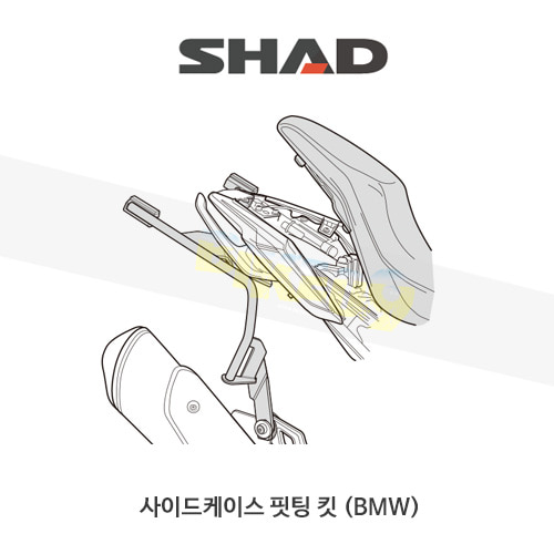 SHAD 샤드 3P 시스템 사이드케이스(SH36/35/23) 핏팅 킷 BMW R310GS/R (17-19) W0G317IF