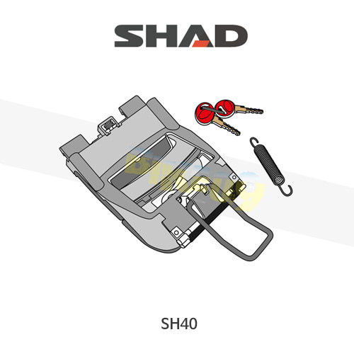 SHAD 샤드 탑케이스 SH40 보수용 락세트 D1B45MAR