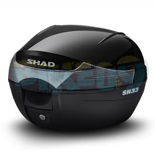 샤드 SH33 글로스 블랙 탑 박스 커버 케이스 액세서리 - 샤드 오토바이 탑박스 싸이드 케이스 가방 브라켓 D1B33E221