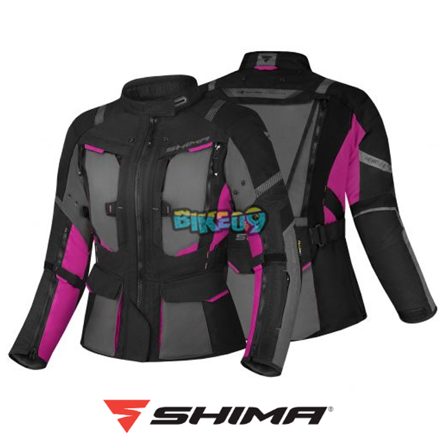 쉬마 여성용 히어로 2.0 레이디 텍스타일 자켓 (블랙/핑크 플루오) - 다이네즈 오토바이 용품 의류 안전 장비