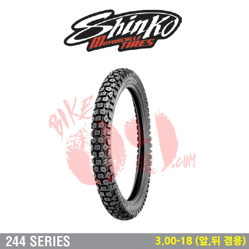 오토바이 타이어 신코타이어 SR244 3.00-18 (앞,뒤 겸용)