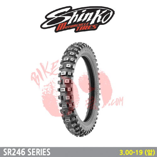 오토바이 타이어 신코타이어 SR246 3.00-19 (앞)
