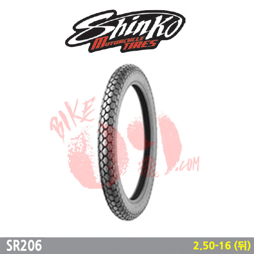 오토바이 타이어 신코타이어 SR206 2.50-16 (뒤)