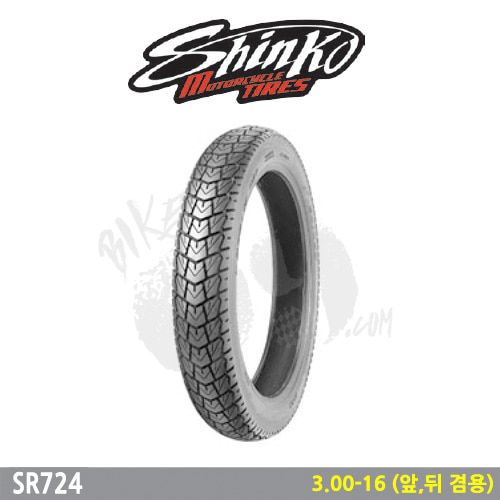 오토바이 타이어 신코타이어 SR724 3.00-16 (앞,뒤 겸용)