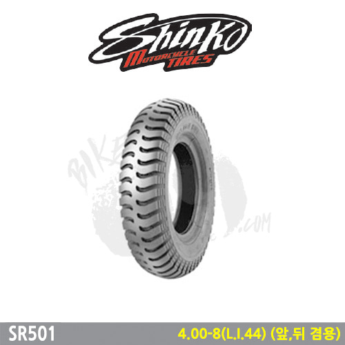 오토바이 타이어 신코타이어 SR501 4.00-8(L.I.44) (앞,뒤 겸용)