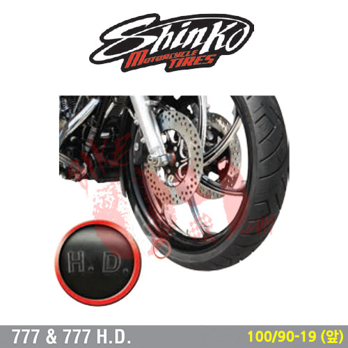 오토바이 타이어 신코타이어 SR777 100/90-19 (앞)