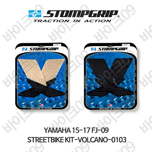 야마하 15-17 FJ-09 STREETBIKE KIT-VOLCANO-0103 스텀프 테크스팩 오토바이 니그립 패드 #55-10-0103