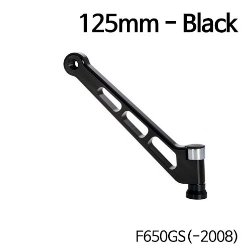 분덜리히 BMW 모토라드 F650GS(-2008) MFW 알루미늄 미러스템 - 125mm - 블랙색상 38370-012