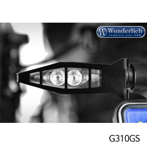 분덜리히 BMW 모토라드 G310GS 프론트 인디케이터 프로텍션 세트 블랙 42841-102