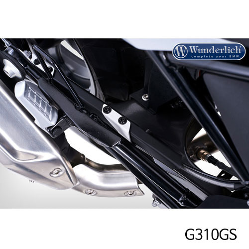 분덜리히 BMW 모토라드 G310GS 브레이크 라인 프로텍션 블랙-실버 40581-002