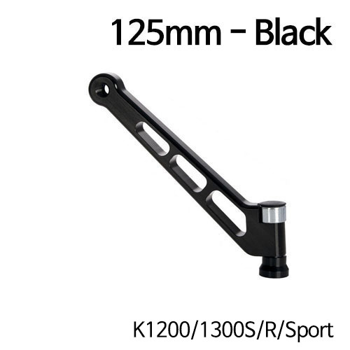 분덜리히 BMW 모토라드 K1200 K1300S R Sport MFW 알루미늄 미러 스템 - 125mm 블랙 38370-012