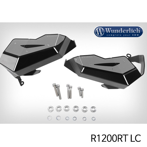 분덜리히 BMW 모토라드 R1200RT LC 밸브 커버 &amp; 실린더 프로텍터 다카르 좌측용 + 우측용 블랙 35612-002