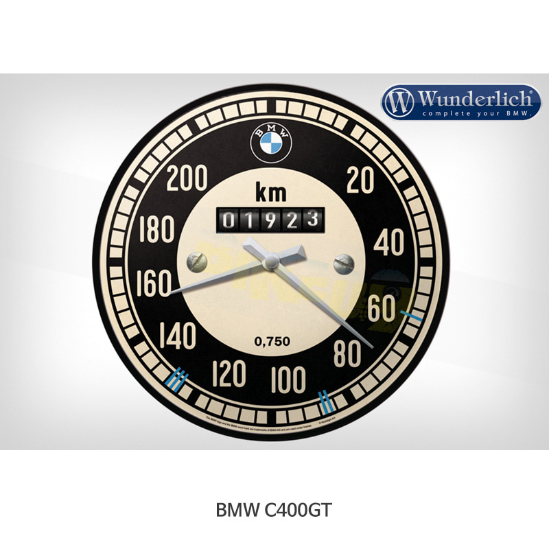 분덜리히 BMW 모토라드 C400GT BMW Speedometer 벽시계 - Nostalgic Art 25320-102