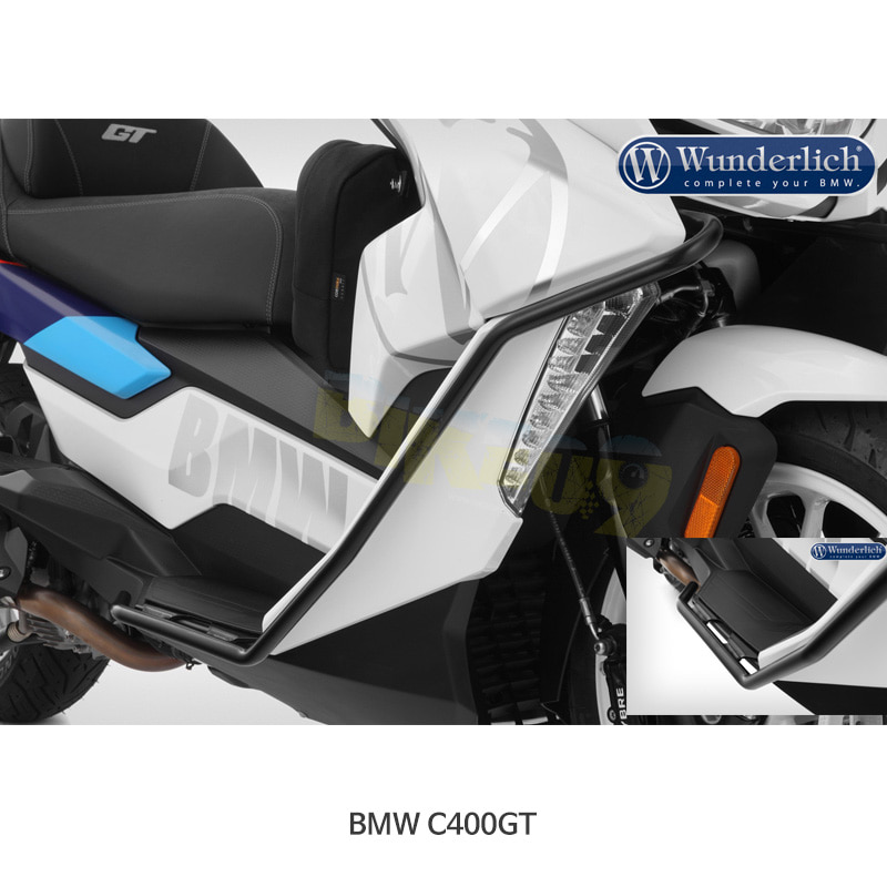 분덜리히 BMW 모토라드 C400GT 시스템 보호 바 - 블랙 색상 41331-002
