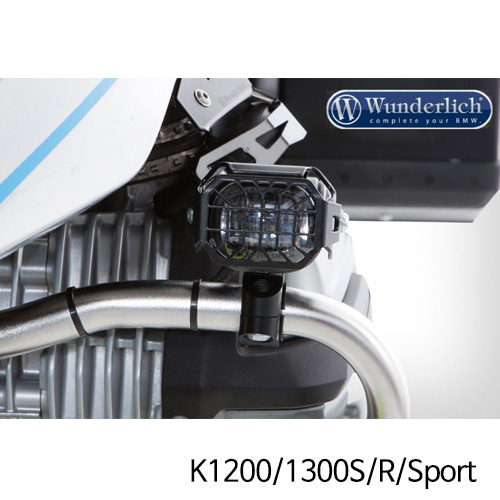 분덜리히 BMW 모토라드 안개등 K1200 K1300S R Sport 보조 마이크로플루터 헤드라이트용 보호그릴 블랙 28365-102