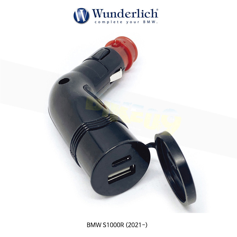 분덜리히 BMW 모토라드 S1000R (2021-) BAAS USB 직각 플러그 어댑터 USB10 (블랙) 42040-500