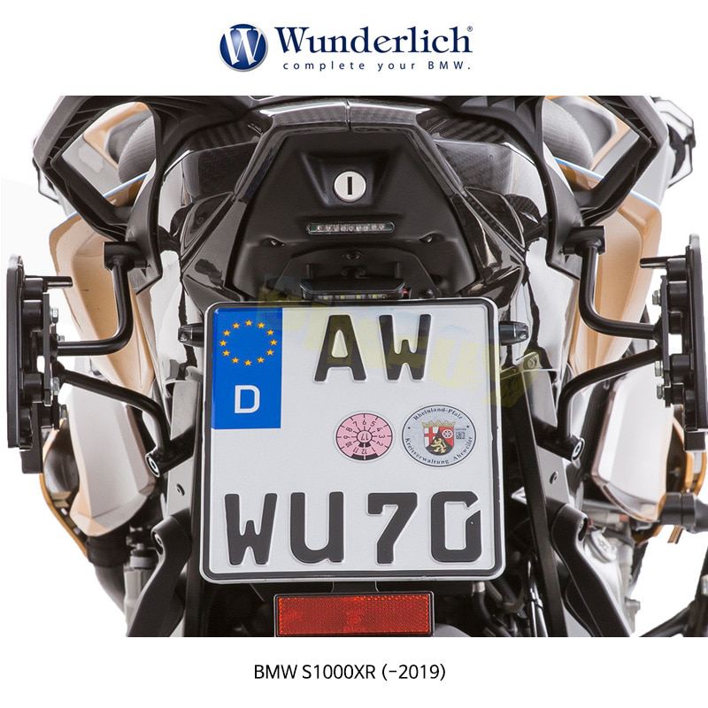 분덜리히 BMW 모토라드 S1000XR (-2019) 번호판 홀더 / 테일라이트 포함 (블랙) 44900-002