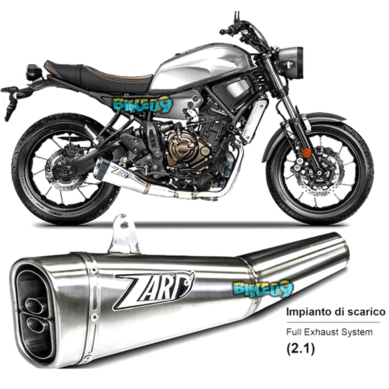 쟈드 2.1 스테인리스 스틸 레이싱 컴플리트 로우 익스허스트 시스템 FOR 야마하 XSR 700 - 오토바이 머플러 배기 ZY095SKR