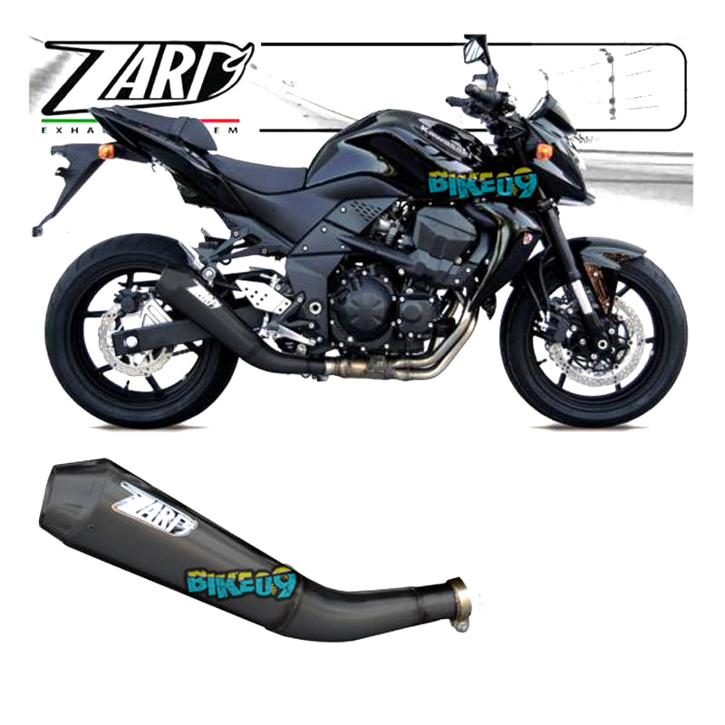 쟈드 블랙 알류미늄 레이싱 가와사키 Z750 / Z750R (07-) 슬립 온 - 오토바이 머플러 배기 ZKAW170SSR-P2
