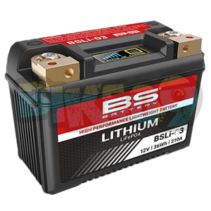 카지바 BS 배터리 BSLI-03 리튬 배터리 12N7-4A/YTX7A-BS/YB9L-B - 오토바이 밧데리 리튬이온 배터리 360103