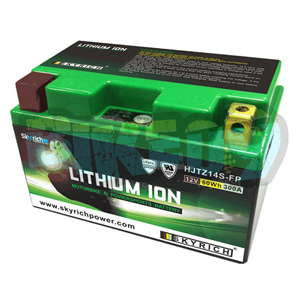 SYM 스카이리치 리튬 배터리 LITZ14S (W/Led 인디케이터) YTZ12S/YTZ14S - 오토바이 밧데리 리튬이온 배터리 HJTZ14S-FP