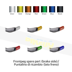 보나미치 레이싱 Frontpeg spare part (brake side)/ Puntalino di ricambio (lato freno) (BLACK/BLUE/GREEN/GOLD/ORANGE/RED/SILVER) 레버 배틀 가드 LPP_DX