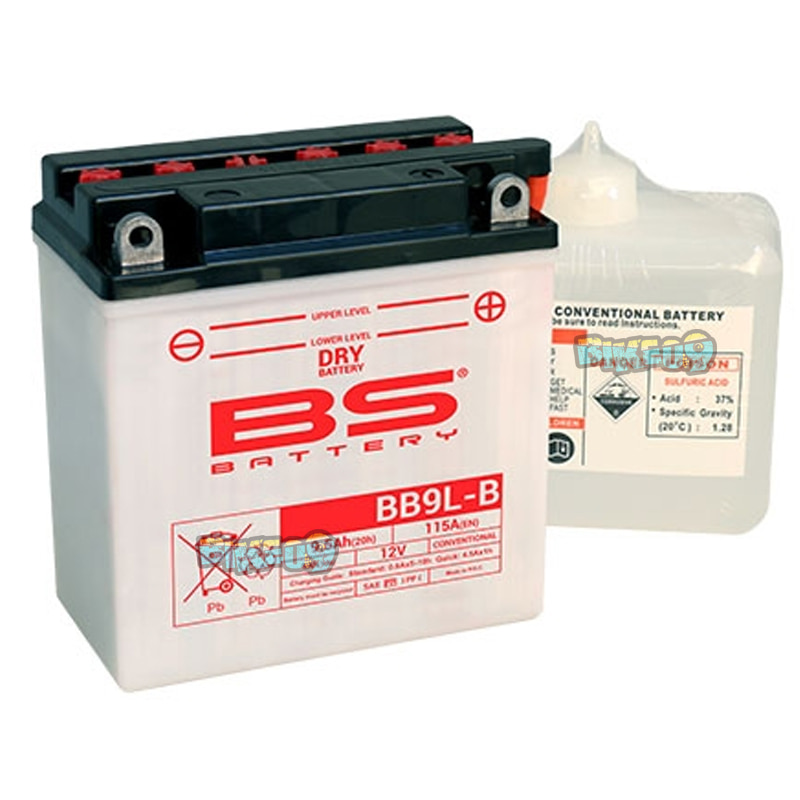 BS배터리 드라이타입 12V, 9.5AH 대림 데이스타(구형) / 베스파 / TGB 딜리버리 - BS배터리 오토바이 밧데리 배터리 BB9L-B