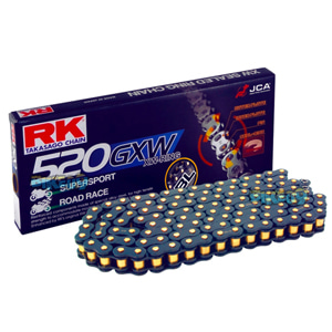 RK 520 GXW 하이 블랙 스케일 퍼포먼스 Sealed 체인, 120 링크, 520 사이즈- 오토바이 금장 체인 RK520GXWBL-120