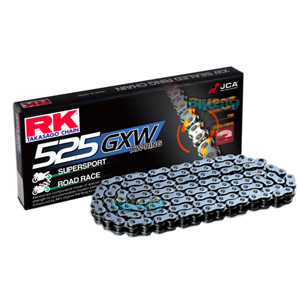 RK 525 GXW 하이 퍼포먼스 Sealed 체인, 120 링크, 525 사이즈 - 오토바이 금장 체인 RK525GXWBB-120