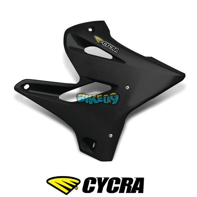 싸이크라 야마하 YZ125/YZ250 파워플로우 인테이크 라디에이터 슈라우드 (블랙) - 오토바이 튜닝 부품 1CYC-1783-12
